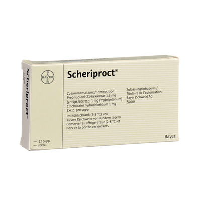 Scheriproct Suppositries