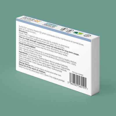SunVit Vitamin D3 2,200IU 28 High Strength Daily Capsules