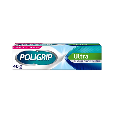 Poligrip Ultra Denture Fixative Cream 40g