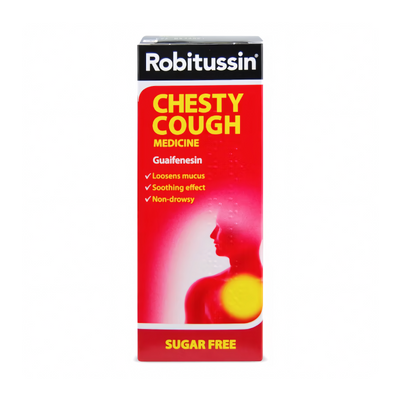 Robitussin Chesty Cough Medicine Sugar Free